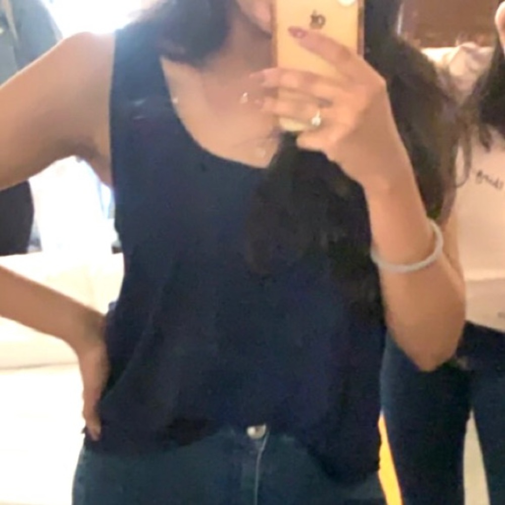 Navy blue tank top